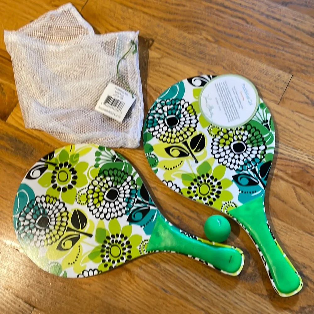 Vera Bradley Paddle Ball set - Picture 1 of 5